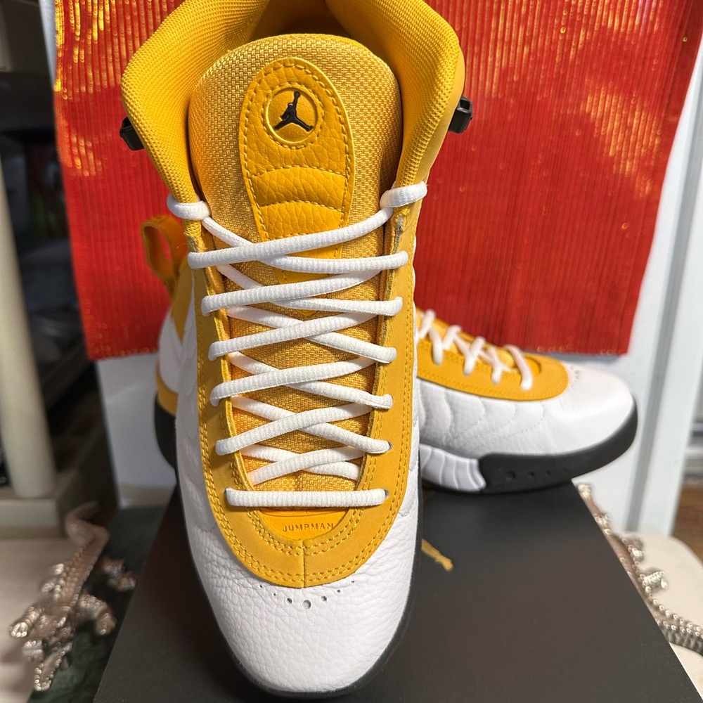 [DN3686-107] MENS AIR JORDAN JUMPMAN PRO White Black Yellow Ochre 10.5 NIB